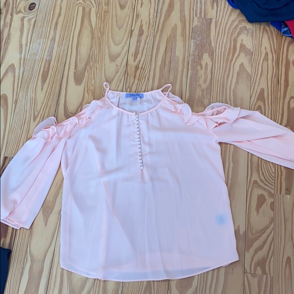 pink blouse